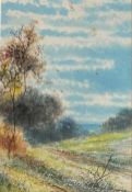 Abraham Hulk Jnr (1851-1922) signed watercolour depicting a landscape scene