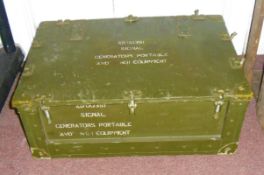 WW2 AVO SIgnal Generator Portable No 1 Military Transport Box Case Signal Corps Very Heavey 15Kg