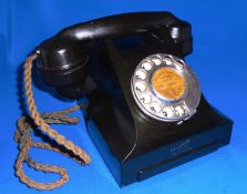 Vintage Bakelite Telephone Standard Telephone and Cables Limited 1958
