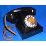 Vintage Bakelite Telephone Standard Telephone and Cables Limited 1958