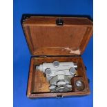 Vintage Surveyor's Theodolite Level Carl Zeiss Jenact Ni 030 In Wooden Made In German Democratic Rep