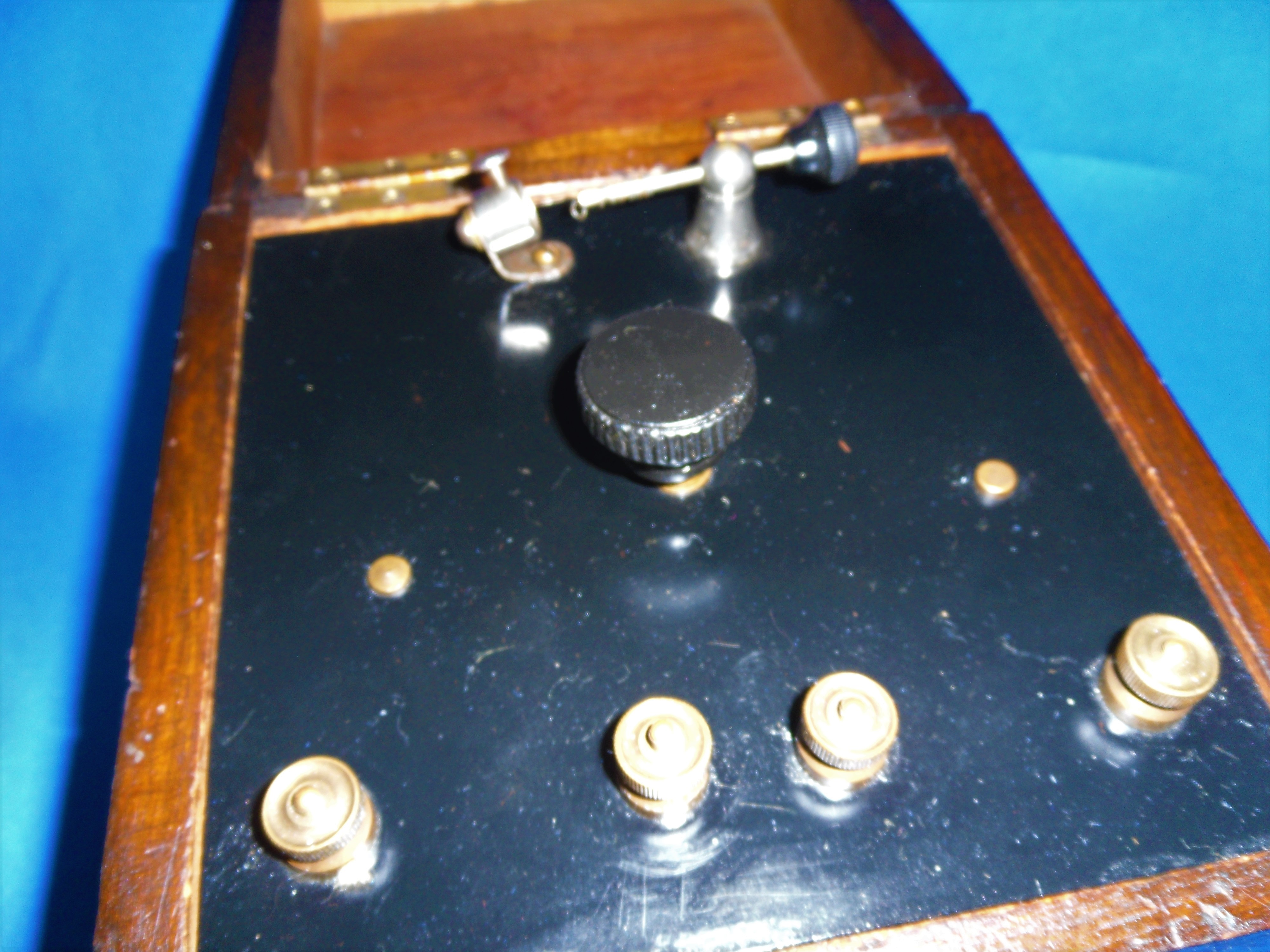 Antique Crystal Radio Believed a "The Post Office Box" Boxed Dr CECIL Crystal - Image 2 of 8