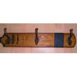 Retro Cricket Bat Coat Hook Hooks Mounted with Fixings