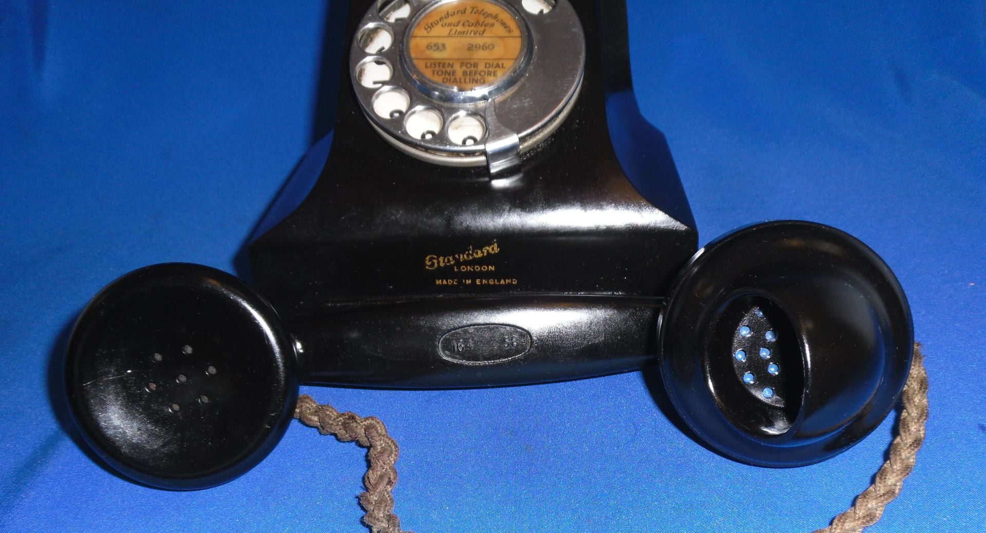 Vintage Bakelite Telephone Standard Telephone and Cables Limited 1958 - Image 3 of 8