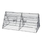 (LF100) 48" Metal Triangle Rabbit Guinea Pig Pet Hutch Run Cage Playpen Dimensions: 120 x 60 x...