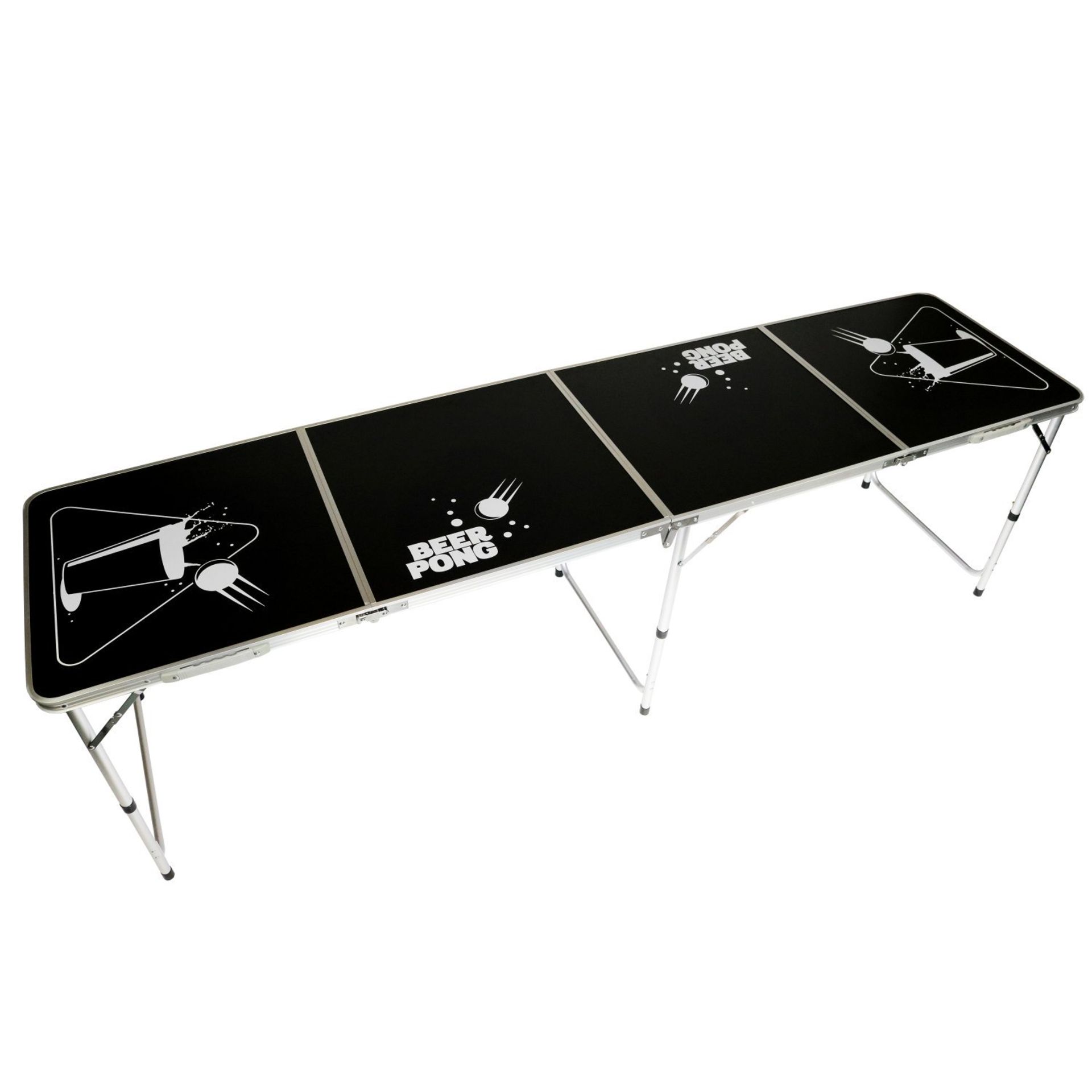 (G9) Official Size 8 Foot Folding Beer Pong Table BBQ Drinking Party Wipe Clean Surface Hei...