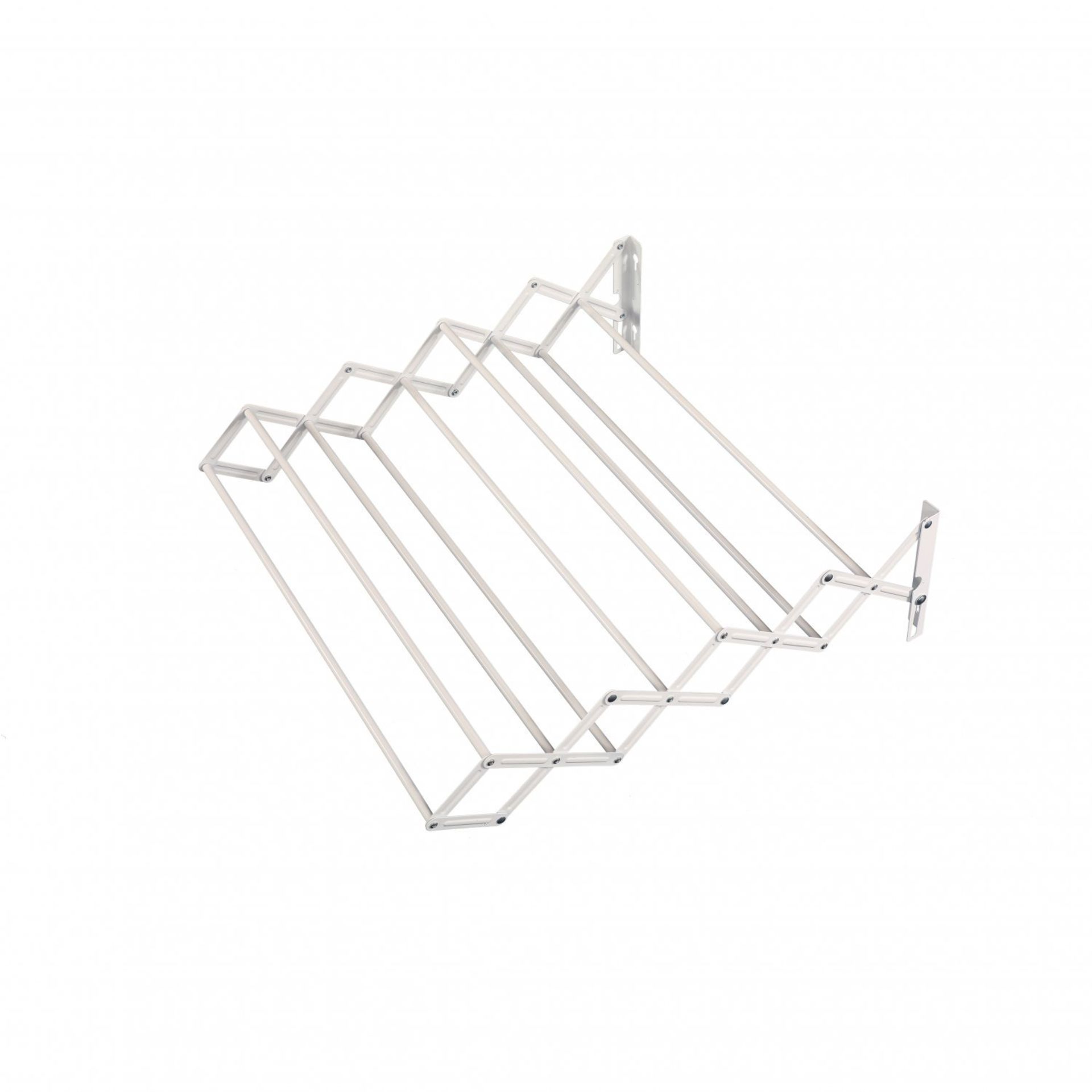 (G101) Extendable Wall Mounted Clothes Horse Airer Dryer Rack Open Dimensions: 60 x 62 x 18.5c... - Image 2 of 2