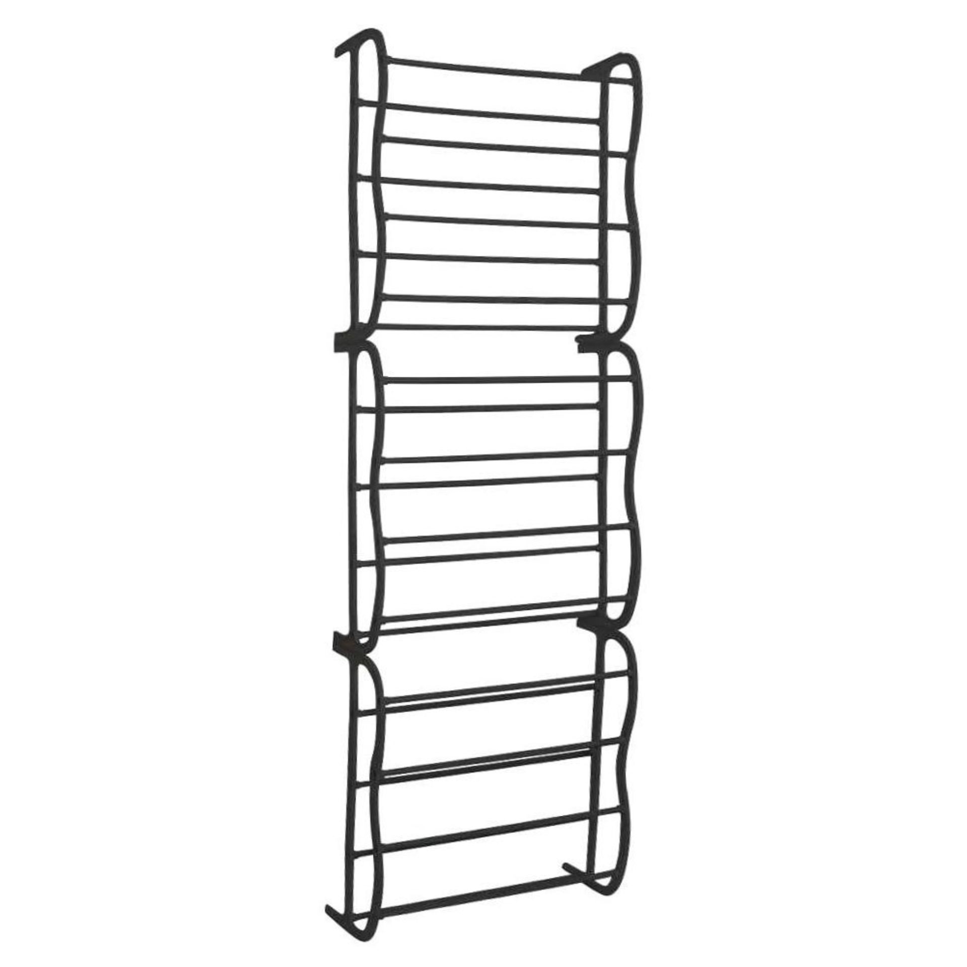 (G11) Black 36 Pair Door Hanging Shelf Shoe Rack Storage Organiser Space Saving Design Holds U...