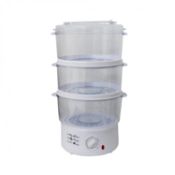 (G71) 3 Layer 7.5L Compact Electric Food Steamer Steam Cooker 3 Seperate Interchangable Layers...