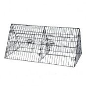 (ZP47) 48" Metal Triangle Rabbit Guinea Pig Pet Hutch Run Cage Playpen The triangle hutch ...