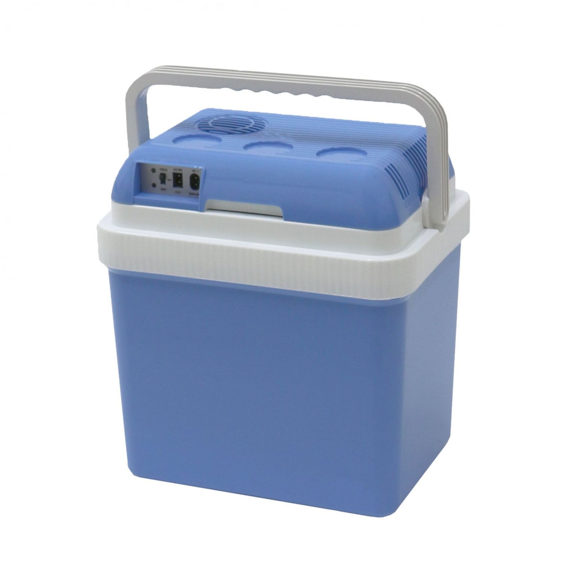 (G62) 24L 240V AC & 12V DC Coolbox Hot Cold Portable Electric Cool Box Capacity: 24L Cooling ...