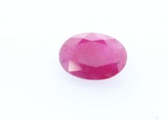 Loose Oval Burmese Ruby 1.18 Carats