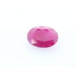 Loose Oval Burmese Ruby 1.18 Carats