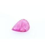 Loose Pear Shape Burmese Ruby 0.90 Carats