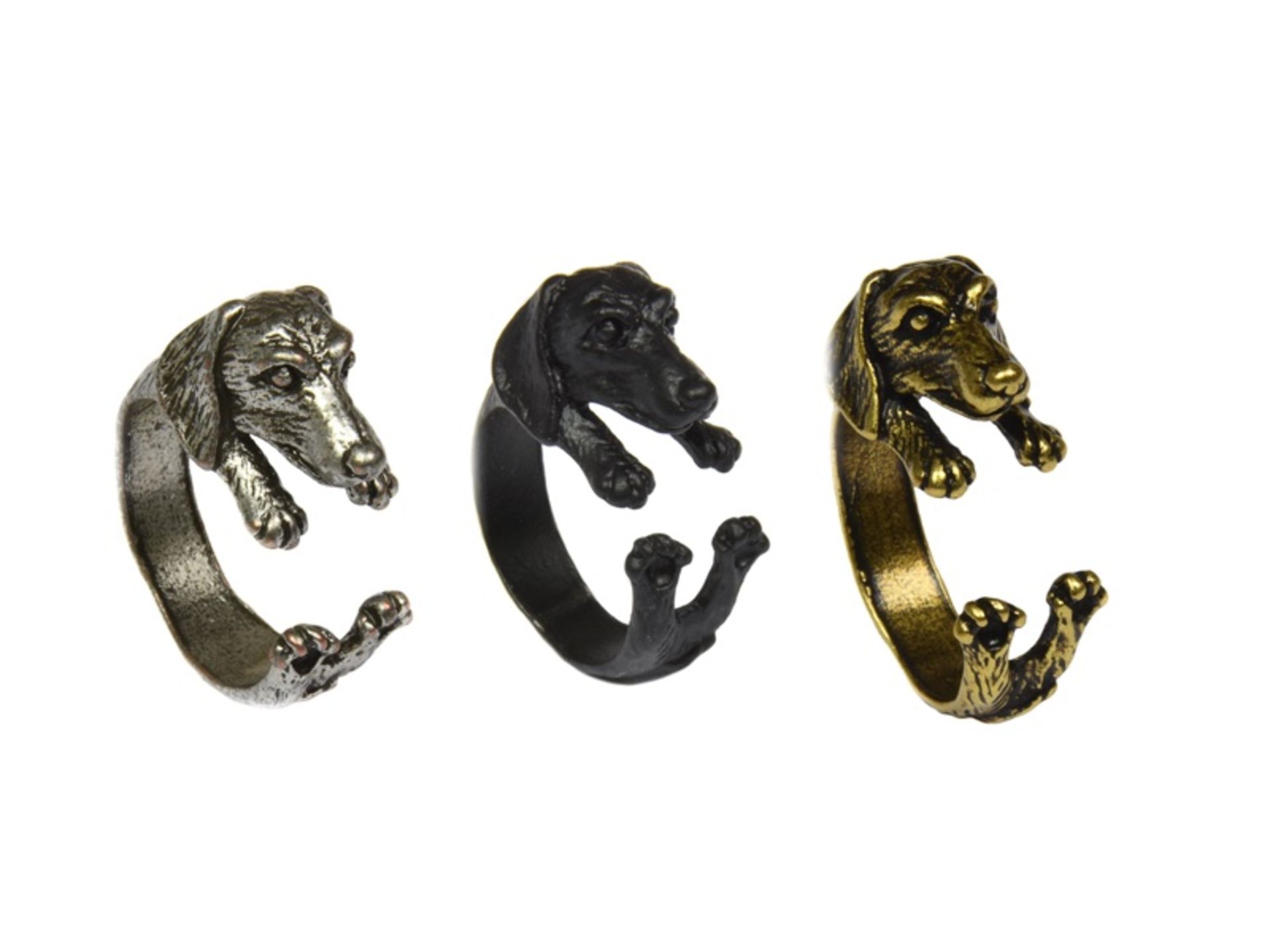 200+ Animal themed rings with velvet accessories bags - New - High Quality - Bild 2 aus 7