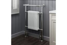 PALLET TO CONTAIN 6 X NEW & BOXED 952x659mm Large Traditional White Premium Towel Rail Radiator...