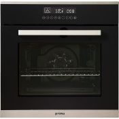 (KA23) Prima+ PRSO110 B/I Sgl Pyrolytic Electric Oven - Black. RRP £625.99. 76 litre capacity ...