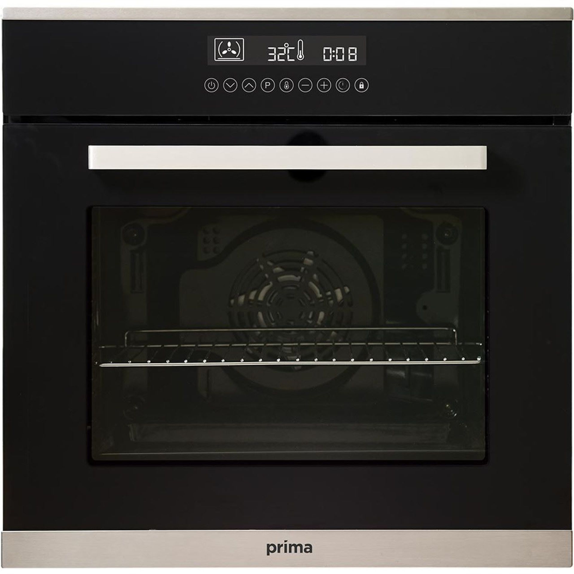 (KA23) Prima+ PRSO110 B/I Sgl Pyrolytic Electric Oven - Black. RRP £625.99. 76 litre capacity ...