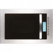 (KA5) PRIMA BUILT-IN STAINLESS STEEL FRAMELESS MICROWAVE AND GRILL RRP £309.99. 8 Power levels...