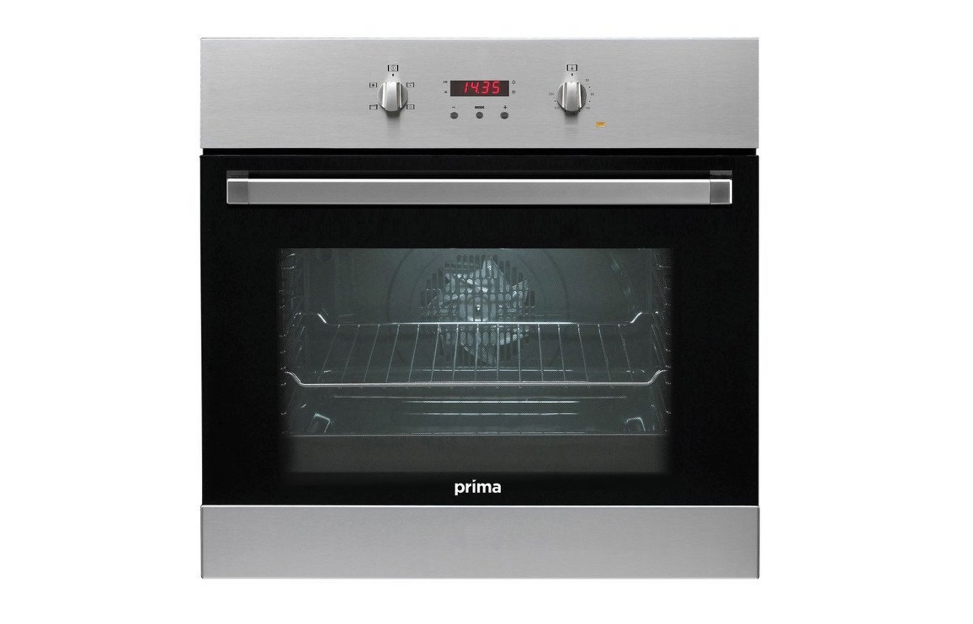 (KA7) Prima PRSO104 B/I Single Electric Fan Oven - St/Steel A Built In Single Electric Fan Ove...