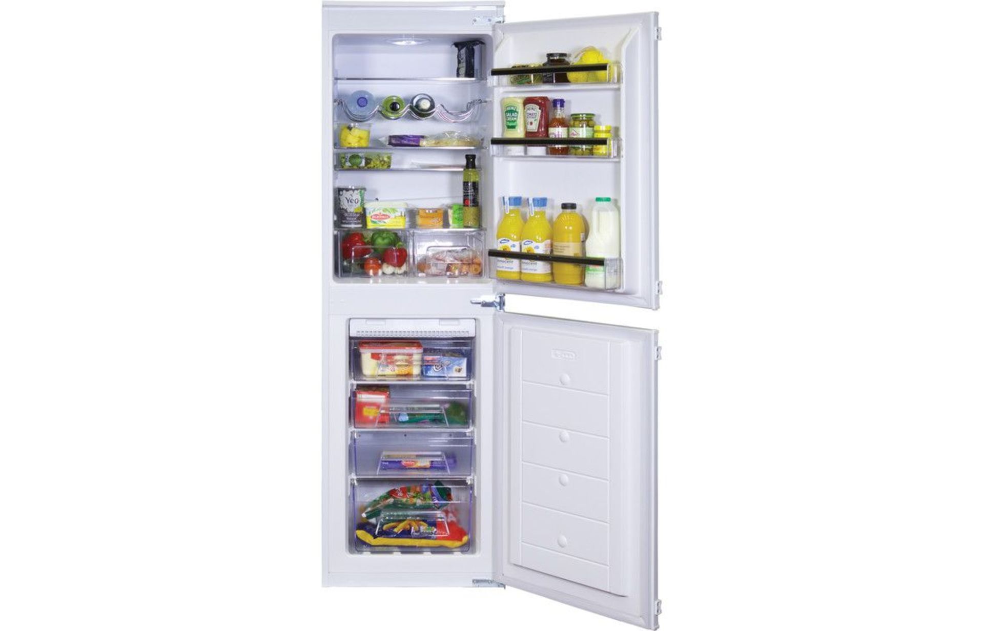 (KA16) PRIMA+ 50/50 FROST FREE FRIDGE FREEZER - PRRF500 RRP £394.94Frost Free Silver trim on...