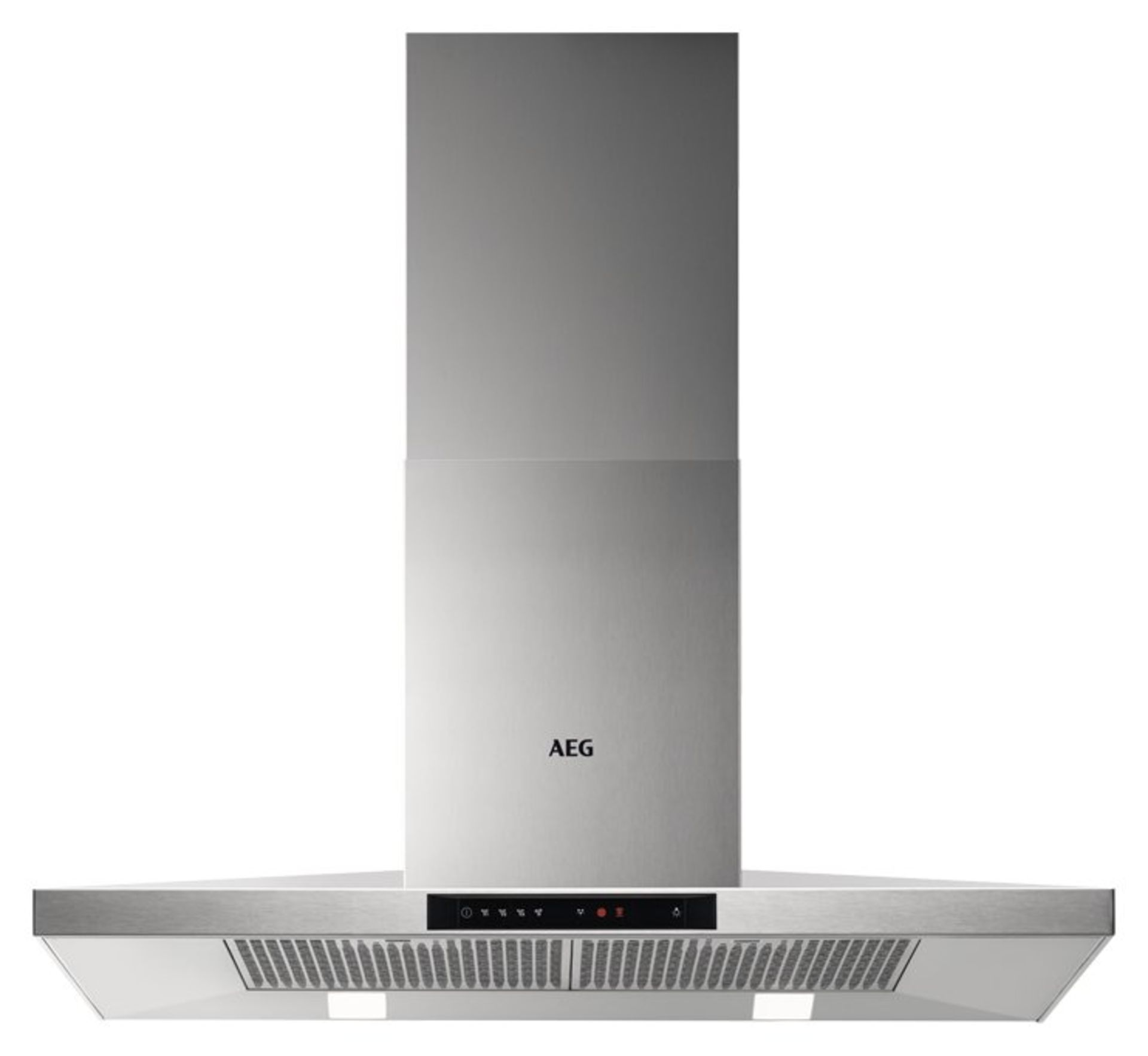 (KA2) AEG SLIDING 90 CM CHIMNEY HOOD RRP £520. - Compatible super-high performance carbon filt...