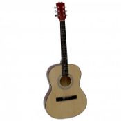 (RU337) 39" Full Size 4/4 6 String Steel Strung Acoustic Guitar Perfect for beginners and ex...