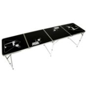 (F17) Official Size 8 Foot Folding Beer Pong Table BBQ Drinking Party Wipe Clean Surface Heig...