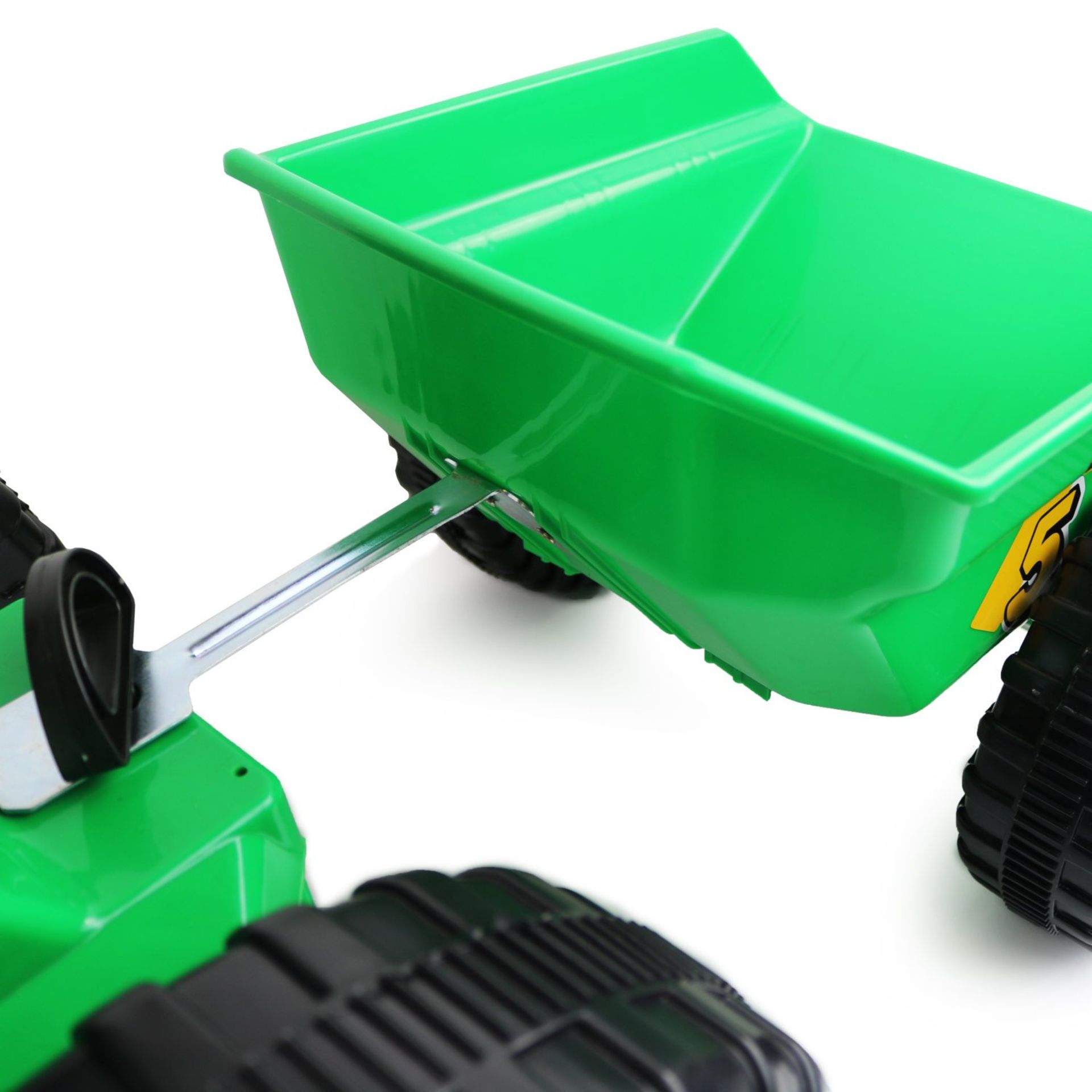 (F22) Childrens Pedal Ride on Green Super Tractor With Toy Trailer CE & EN71 Certified - Ages ... - Image 3 of 3