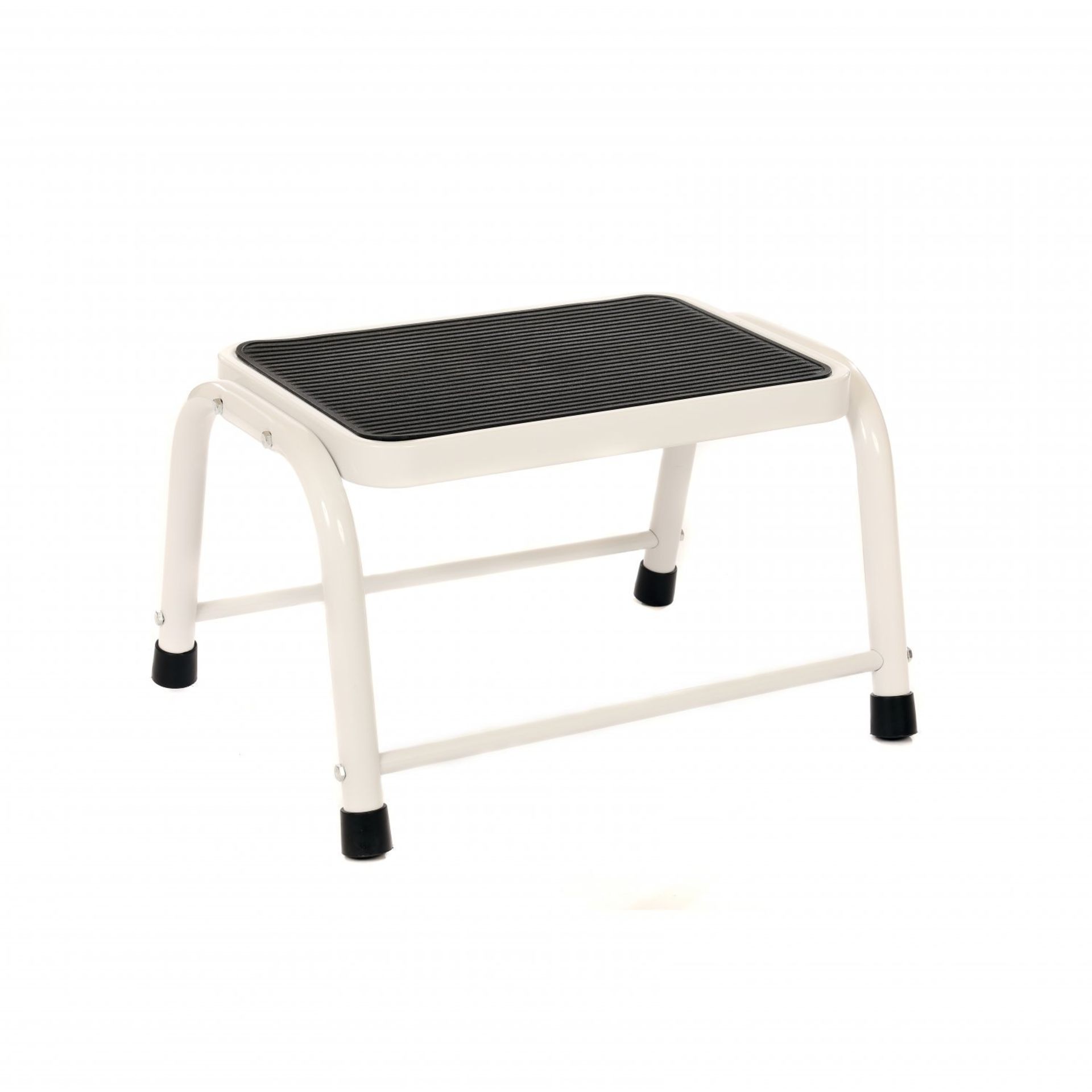 (F23) Single Caravan Step Stool Steel Non Slip Rubber Tread Safety Dimensions: 44 x 34 x 26.5c...