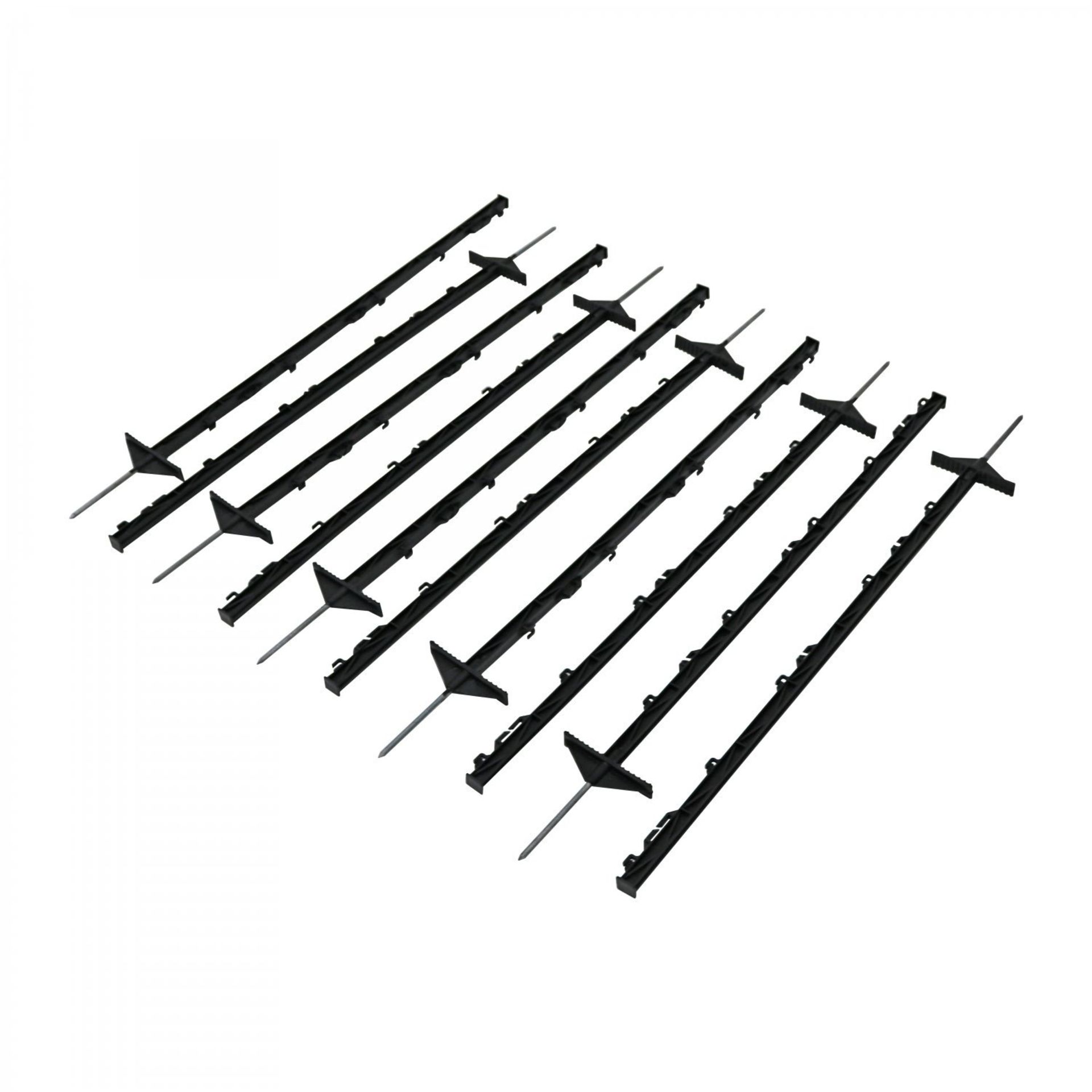 (RL81) 1m Black Plastic Electric Fencing Pins Posts Stakes Pack of 10 The fencing pins are... - Bild 2 aus 2