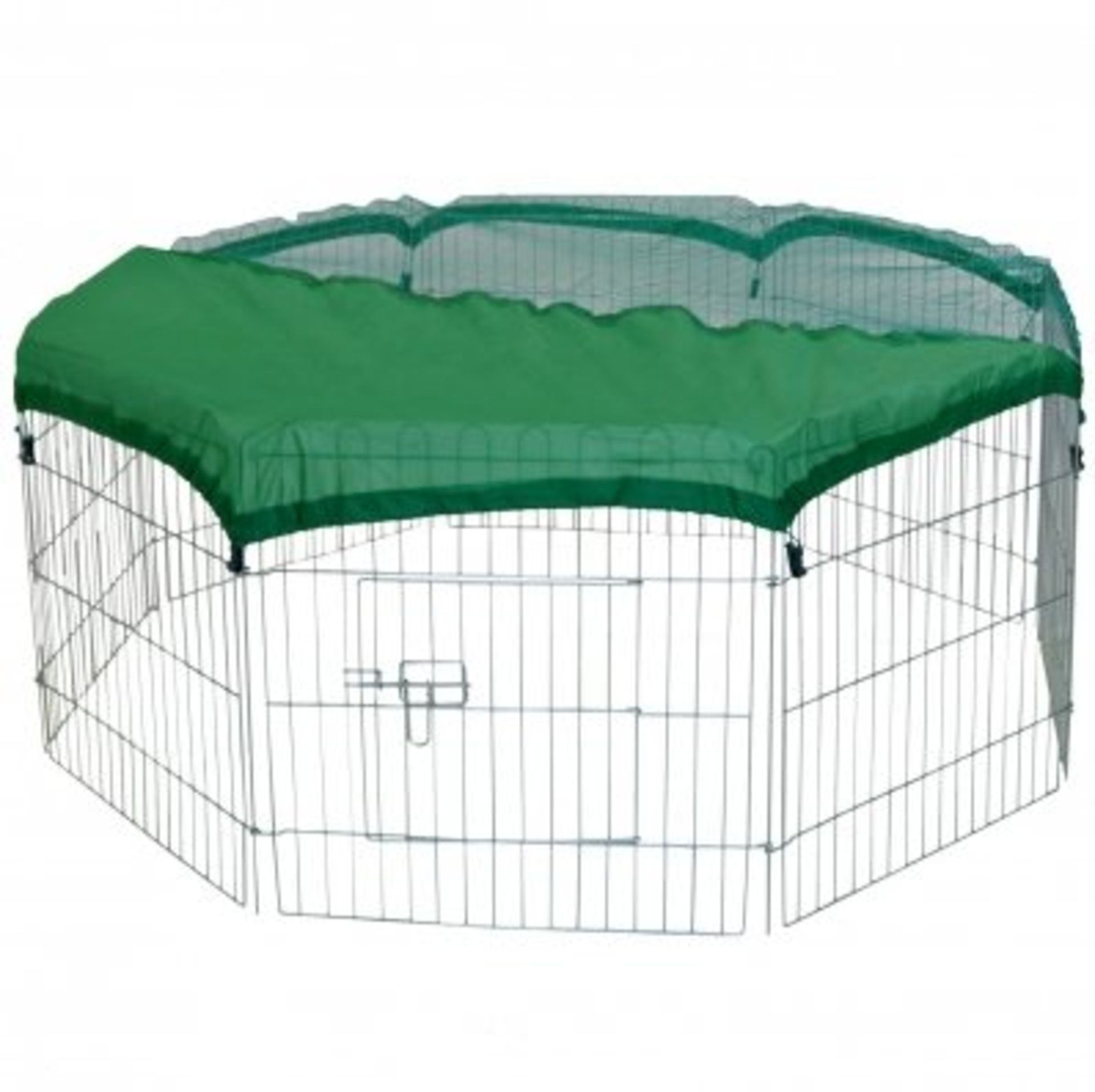 (RU285) 8 Panel Outdoor Rabbit Play Pen Run with Shade Safety Net The outdoor pen is perfect...