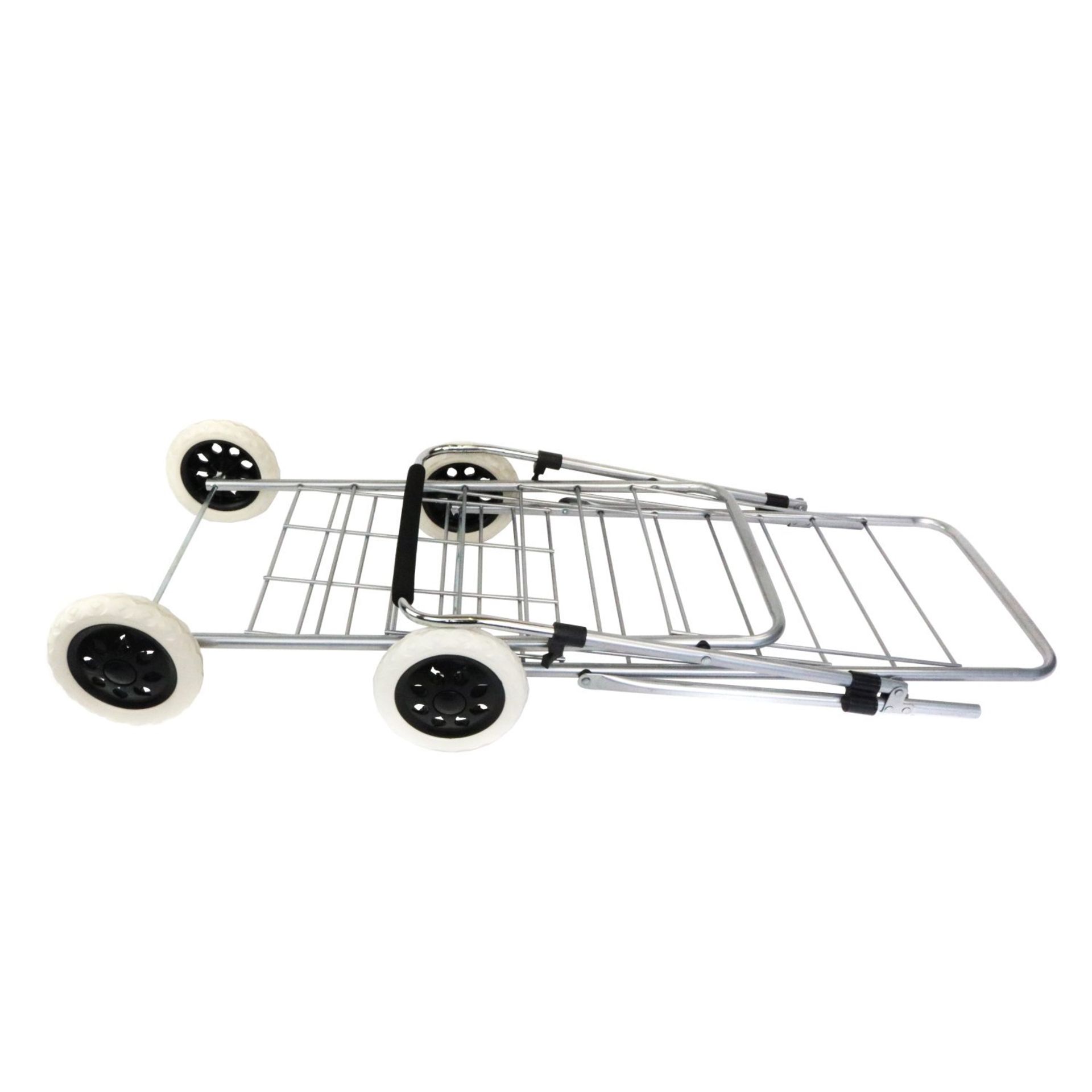 (F2) 4 Wheel Folding Shopping Trolley Bag Cart Market Laundry Lightweight and Easily Manoeuver... - Image 2 of 3