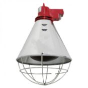 (F58) Poultry Heat Incubator Lamp 250W w. Red Bulb For Chicks/Puppies Power: 250W Bulb: 250W ...