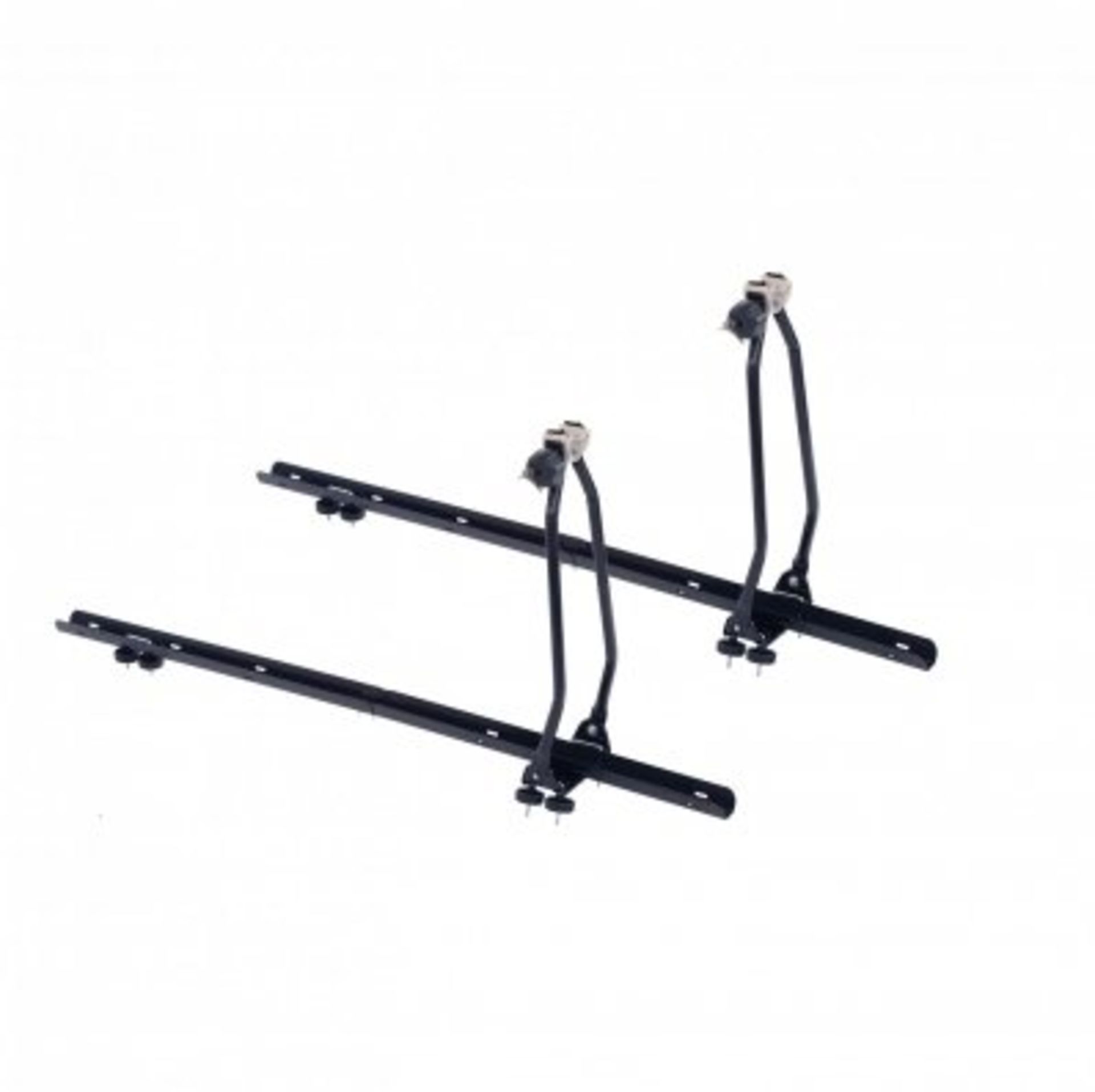 (PP555) 2x Universal Upright Lockable Roof Mounted Bike Bicycle Rack Bar Carriers The univ...