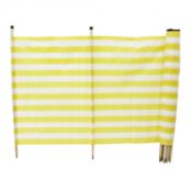 (F62) 10 Pole Windbreak Beach Holiday Camping Caravan Windbreaker 600cm x 120cm Hardwood Po...