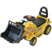 (L36) Childrens 3-in-1 Ride On Yellow Mini Digger Bulldozer Forklift Dimensions: 80 x 26.5 x 4...