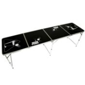 (L39) Official Size 8 Foot Folding Beer Pong Table BBQ Drinking Party Wipe Clean Surface Heig...