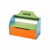 (L42) Childrens Wooden Crayon Toy Storage Unit Box Bench Size: 60 x 28 x 47 cm Material: Soli...