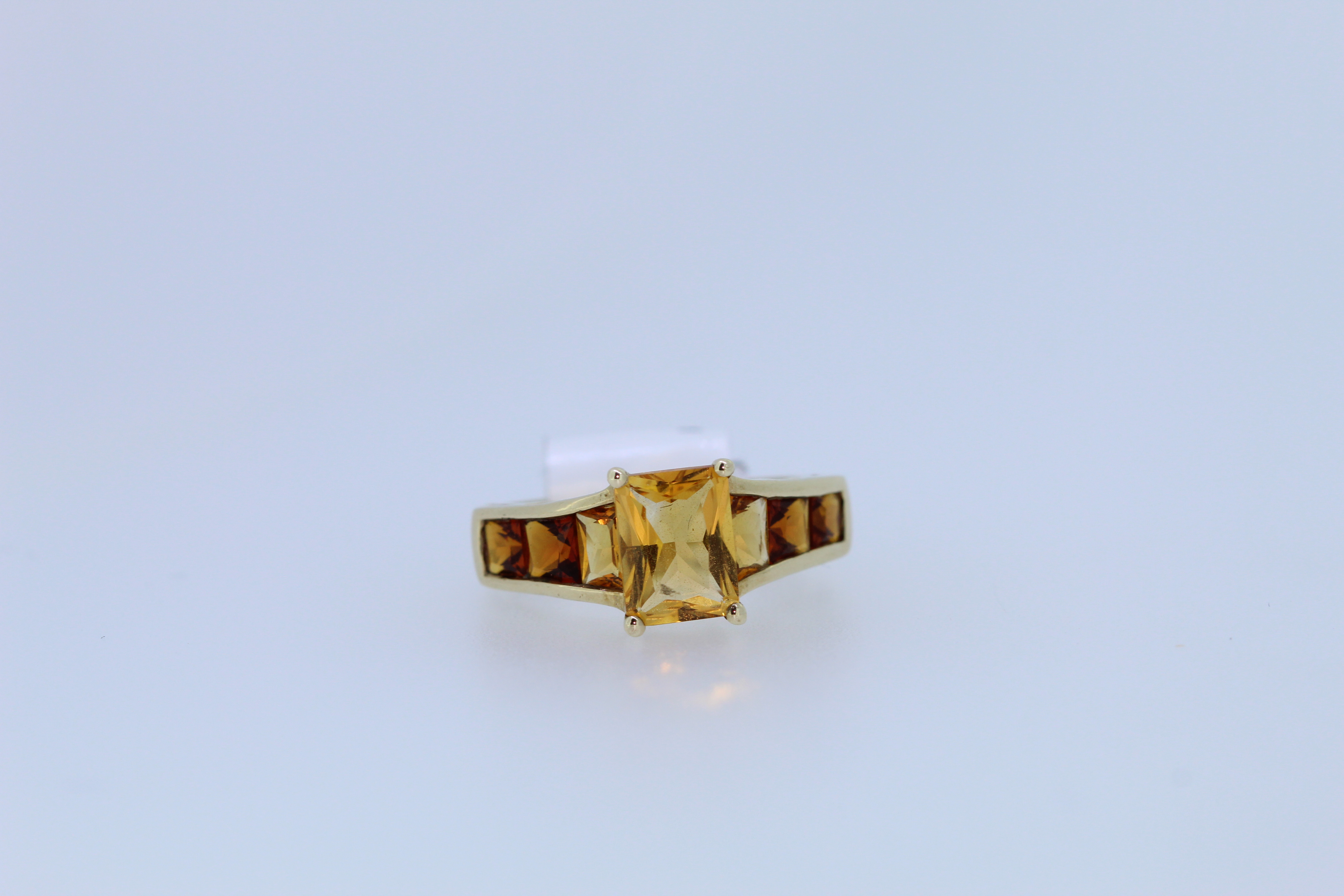 9ct Yellow Gold Citrine Set Ring - Image 5 of 6