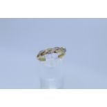 18ct Yellow And White Gold Crossover Diamond Ring