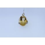 9ct Yellow Gold Citrine Set Pendant