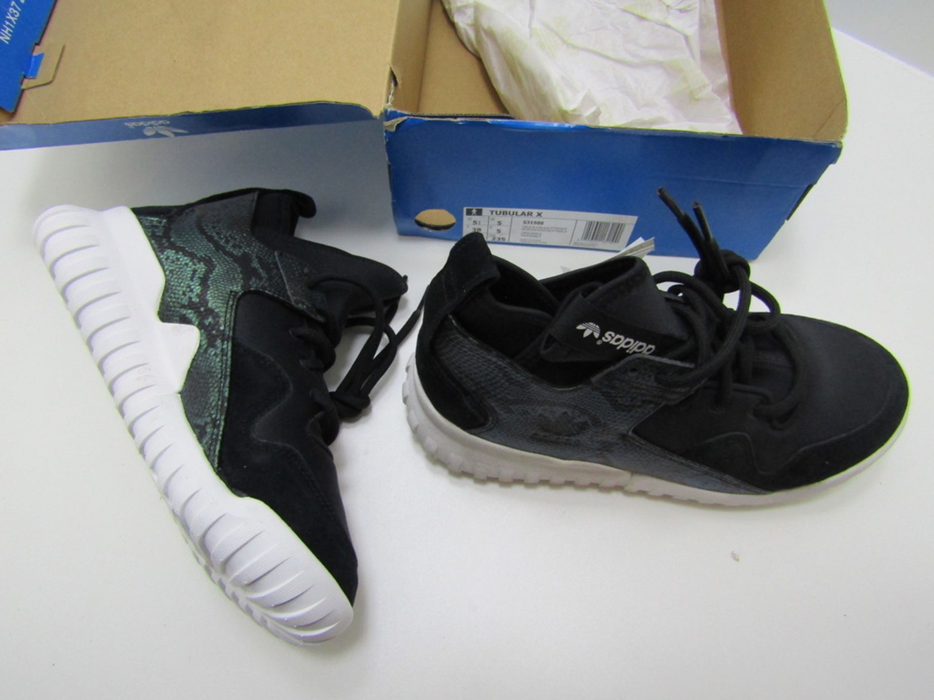 1 Pair of Adidas Tubular X Trainers. UK size 5. - Image 3 of 6