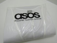 4 x asos White Cover up Dress. Beech, Holiday Dress. Lightweight. Size 24.