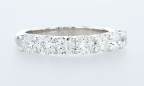 14 kt. White gold - Ring - 1.46 ct Diamond - Diamonds