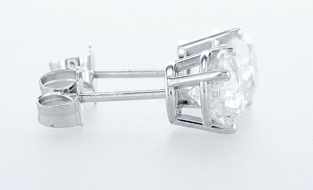 14 kt. White gold - Earrings - 2.00 ct Diamond - Diamonds - Image 6 of 6