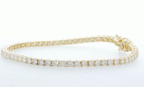 14 kt. Yellow gold - Bracelet - 5.04 ct Diamond - Diamonds