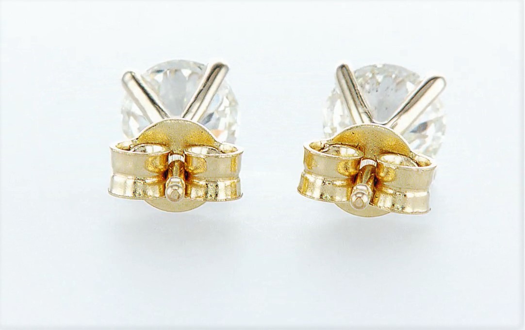 14 kt. Yellow gold - Earrings - 1.40 ct Diamond - Diamonds - Image 3 of 5