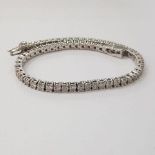 14 kt. White gold - Bracelet Diamond-1.68CTW