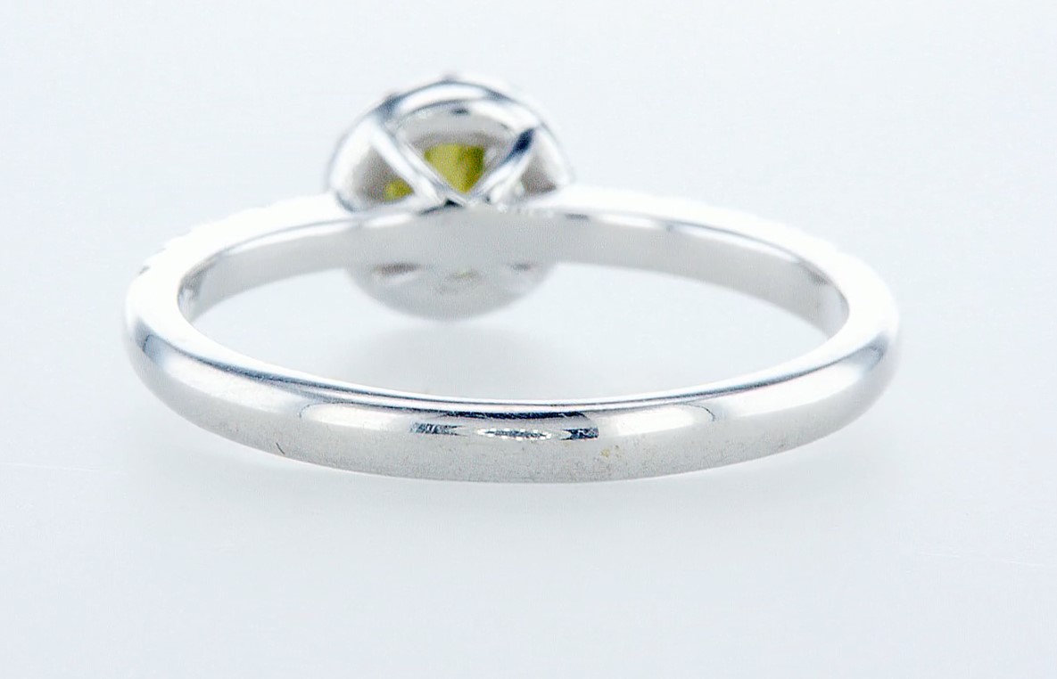 14 kt. White gold - Ring - Colour Treated 0.57 ct Diamond - Diamonds - Image 5 of 6